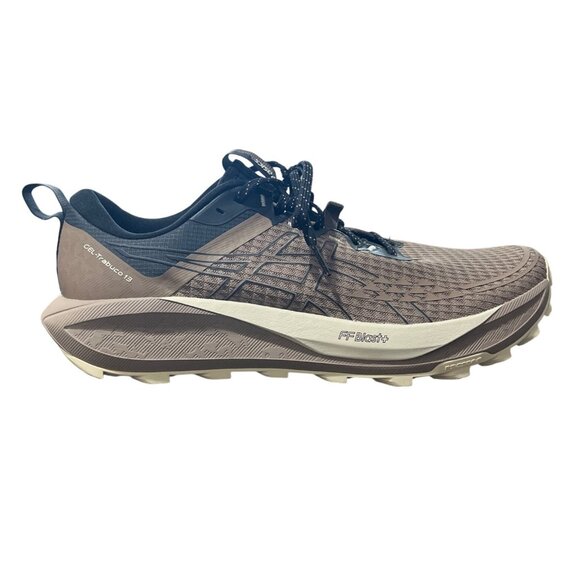 Asics Gel-Trabuco 13 Trail Running Shoes Taupe Grey Black Mens US 12.5 Euro 47 - Picture 7 of 8